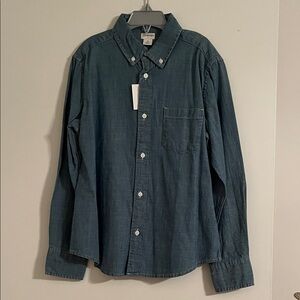 J. Crew Dark Blue Casual Button-Down Shirt
